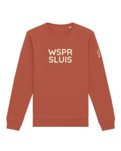 Ronde Hals Sweater Weespersluis Unisex Roodbruin